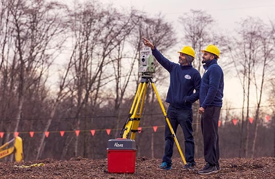 Elevate Land Surveying team collaborating virtually